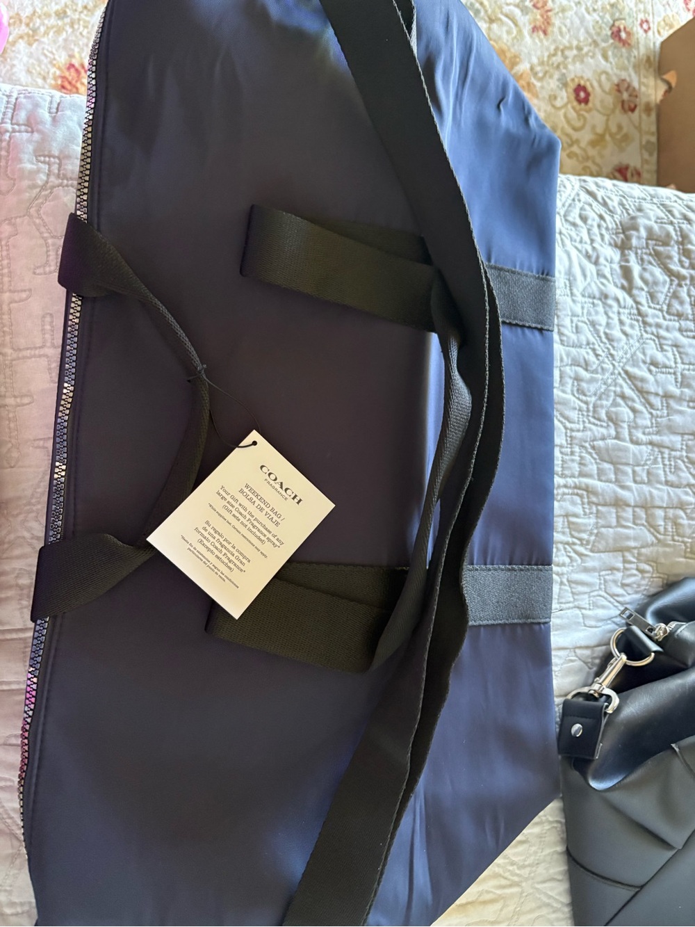 Coach Navy and Black Men’s Duffel Bag - Picture 4 of 5